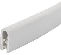 Guarnizione in gomma, striscia di bordatura, guarnizioni in a forma U, flessibile, 3,28 piedi, con fessura in metallo for finestre, porte, veicoli e applicazioni industriali(White,15mm x 8mm)