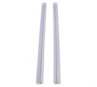 Guarnizione in gomma trasparente per porta della doccia, 50 cm, per vetro da 6-15 mm, impermeabile, protezione per bordi dello schermo del bagno, tipo D (15 mm), 2 pezzi