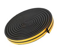 Guarnizione in gomma universale per porte bifold e porte scorrevoli per patio. Funzionamento regolare e isolamento nero 9mm-wide*6mm-thick*6m-long
