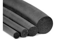 Guarnizione in gommapiuma nera con filo di spugna tondo, diametro pannello guarnizione 2/3/4/5/6/7/8/9/10/12/14/16/18/20mm-6mm-1 metro(14mm,2 Meters)