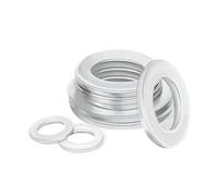 Guarnizione In Lega Di Alluminio 6061# M3/5/6/8/10~/30 Vite In Metallo Ultrasottile Rondella Piatta Ad Aumento Spessore(M5x10x1.2 (50pcs))