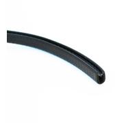 Guarnizione in pvc rinforzata 2,5 m 95 mm nero Nero