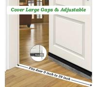 Guarnizione in silicone a spazzola per la base della porta. La base in silicone si adatta al profilo della parte inferiore della porta e i fini pennelli sono raggruppati come un morbido velluto a prot