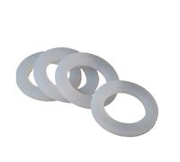 Guarnizione in silicone DN8/10/15/20/25/32/40 Rondella di tenuta piatta Distanziatore for 1/4" 3/8" 1/2" 3/4" 1" 1-1/4" 1-1/2" Raccordo BSP NPT 10 pezzi(DN25 20x31x3mm)
