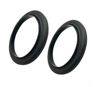Guarnizione in silicone per testa di erogazione per macchina da caffè NJ ES601, set di anelli di tenuta di ricambio per prevenzione delle perdite, facile installazione, 51 mm x 66 mm x 6 mm, nero, 1-2