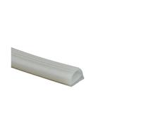 Guarnizione in silicone resistente alle alte temperature rossa/bianca Tipo E Striscia di tenuta for porta del congelatore, forno, motore a vapore(White,14x12mm)