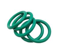 Guarnizione industriale O-ring, 5 pezzi 2,5 mm Diametro filo verde FKM O-ring 2,5 mm CS Guarnizione ad anello meccanico Rondella di tenuta in gomma fluorescente Idraulica rotonda(OD 10mm)