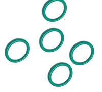 Guarnizione industriale O-ring, 5 pezzi 2,5 mm FKM O-ring di tenuta 70A verde guarnizione di tenuta meccanica rondella di tenuta olio tenuta impermeabile idraulica rotonda(125mm ID)