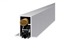 Guarnizione inferiore della porta automatica nascosta in alluminio | Argento bianco, dimensioni multiple, scenario di utilizzo: hotel, camera da letto, studio, ufficio(Recessed-2,44*25*800mm)