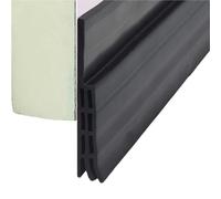 Guarnizione Inferiore For Porta, In Gomma Siliconica, Antivento, Autoadesiva, Paraspifferi Sottoporta, For Finestre(Black 1M,4pcs)