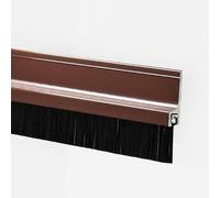 Guarnizione inferiore paraspifferi for porta in alluminio e PP | Multicolore, 15-100 mm, spazio inferiore della porta: suono, rumore, blocco della luce(Brown,40mm Brush)