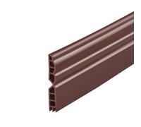 Guarnizione inferiore per porta, efficiente, per isolamento dell'aria e acustico, 100 cm, materiale TPE, semplice processo di installazione (marrone)