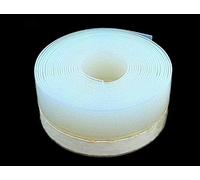 Guarnizione inferiore per porta, guarnizione in gomma per finestre, guarnizione antivento, antipolvere, autoadesiva, nastro sigillante per parabrezza, trasparente, 45 mm, 3,0 m