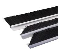 Guarnizione inferiore per porte, 1 spazzola HFT in lega di alluminio for sigillare e pulire porte industriali varie dimensioni(H,6.5cm/2.56in)