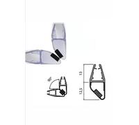 Guarnizione Magnetica 90° Box Doccia 200 cm vetro 6/8 mm