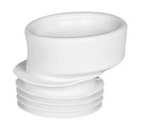 Guarnizione Manicotto Eccentrico Dritto In Gomma Bianca Per Vaso WC Spostamento 2,5cm