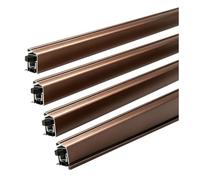 Guarnizione Marrone Automatica Porte Interne Montaggio Autoadesivo | Non È Necessaria Alcuna Scanalatura Per La Pulizia Della Porta, Facile Da Installare(4pcs-R open,L 27.5"/70cm)