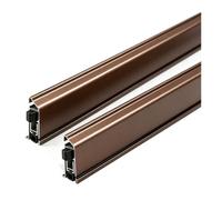 Guarnizione Marrone Automatica Porte Interne Montaggio Autoadesivo | Non È Necessaria Alcuna Scanalatura Per La Pulizia Della Porta, Facile Da Installare(1pcs-L open,L 63"/160cm)