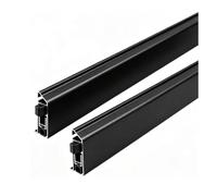 Guarnizione Nera Automatica Alluminio Per Porte Interne | Abbassamento Automatico, Blocca Correnti E Rumore, Montaggio Superficiale(2pcs-R open,L 28"/71.5cm)