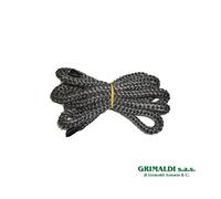 GUARNIZIONE NERA CON ANIMA PER STUFA A PELLET LUNGHEZZA 2.5m Ø 10 mm