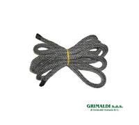 GUARNIZIONE NERA CON ANIMA PER STUFA A PELLET LUNGHEZZA 2.5m Ø 8 mm