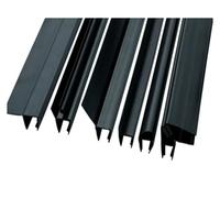 Guarnizione nera for box doccia in vetro da 6 mm a 12 mm, guarnizione for porta, guarnizione impermeabile for finestra, senza colla.(U-8mm 2pcs X50cm)