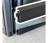 Guarnizione Nera Sottoporta, Striscia Paraspifferi Silenziosa | Aiuta A Bloccare Aria, Luce, Rumore, Acqua, Neve E; Guarnizione Morbida, Antigraffio Per Pavimenti
