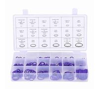 Guarnizione O-ring, 270 pezzi Assortiti Compressore Aria Condizionata Auto O-Ring Guarnizione Guarnizione Set Guarnizioni Rondella In Gomma Guarnizioni Anelli Guarnizione Gommini Kit(viola)