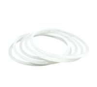 Guarnizione O-Ring in Silicone Alimentare 45 x 38 x 3,5mm VMQ, Resistente alle Alte Temperature, per Riparazione Rubinetto Cucina e Idraulica, Confezione da 20 Pezzi, Colore Bianco