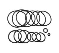 Guarnizione O-ring nera da 10 pezzi CS 3 mm OD 9 mm ~ 150 mm NBR Gomma nitrilica for automobili Tipo O rotonda Rondella di tenuta resistente alla corrosione e all'olio(OD 23mm ID 17mm)