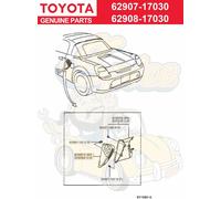 Guarnizione originale Toyota MR-S ZZW30 MR2 SUB ASSY QUARTO PANNELLO PRESA AR...