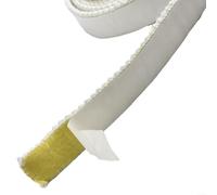 Guarnizione ottimizzata per stufa a pellet con guarnizione per porta del forno, corda piatta in fibra di vetro da 300 cm, larghezza 18 mm, spessore 3 mm, bassa conducibilità termica