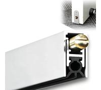 Guarnizione Paraspifferi Automatica Sottoporta in Alluminio Autolivellante | Guarnizione a Scomparsa per Porte Avvitabile, Para Spifferi Sotto Porta Scarafaggi Anti Spiffero Insonorizzare(28"/71.5cm)