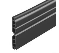 Guarnizione paraspifferi extra spessa, 1 m, per porte per prevenire spifferi e ridurre il rumore, supporta l'efficienza energetica negli spazi abitativi (nero)