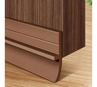 Guarnizione Paraspifferi Per Il Fondo Della Porta In PVC, Lunghezza 1 M | Design A Forma Di T, Lunghezza Tagliabile, Con Adesivo Impermeabile Sul Retro; Adatta Per Porte A Zanzariera, Scorrevoli