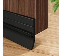 Guarnizione Paraspifferi Per Il Fondo Della Porta In PVC, Lunghezza 1 M | Design A Forma Di T, Lunghezza Tagliabile, Con Adesivo Impermeabile Sul Retro; Adatta Per Porte A Zanzariera, Scorrevoli