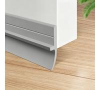 Guarnizione Paraspifferi Per Il Fondo Della Porta In PVC, Lunghezza 1 M | Design A Forma Di T, Lunghezza Tagliabile, Con Adesivo Impermeabile Sul Retro; Adatta Per Porte A Zanzariera, Scorrevoli