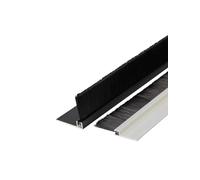 Guarnizione paraspifferi per la parte inferiore de Spazzola autoadesiva for porte in argento con setole di lunghezza 1-30 cm(7.5cm)