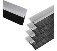 Guarnizione paraspifferi per la parte inferiore de Spazzola in alluminio for porta spazzata altezza 10-300 mm for porte scorrevoli ascensore/casa 1/2/5 pezzi(One Size,Brush height 130MM)