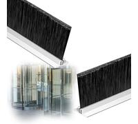 Guarnizione paraspifferi per la parte inferiore de Spazzola in lega di alluminio Spazzola for spazzare il fondo della porta Altezza 10-300 mm 1/2/5 pz(2 Pcs,Brush height 250MM)