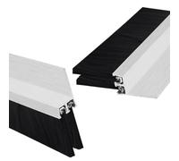 Guarnizione paraspifferi per la parte inferiore de Spazzola inferiore for porta in alluminio 1/2/5 PZ 10-300 mm(2 Pcs,Brush height 300MM)