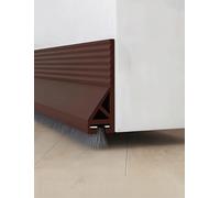 Guarnizione paraspifferi per la parte inferiore de Strisce for correnti d'aria for porte e finestre Multicolor 1-5 pezzi 100 cm adesive(Bruin,2pcs)