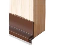 Guarnizione paraspifferi per la parte inferiore de Striscia Guarnizione Porta Spazzolina Autoadesiva 100cm Draft Sound Multicolor 1/2/3 Pz(Bruin,3pcs)