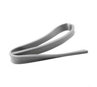 Guarnizione paraspifferi per porta, da donna, per isolamento acustico e paraspifferi freddi, tagliabile, 100 cm, design a doppio strato, installazione, bianco/marrone/grigio (grigio S)