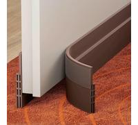 Guarnizione paraspifferi per porta, per la parte inferiore del telaio della porta, guarnizione per porta sotto la porta della doccia, insonorizzazione, marrone, 1 m