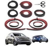 Guarnizione per auto per Tesla Model Y, guarnizione insonorizzata per riduzione del rumore del vento, guarnizioni in gomma per porte e tronchi e pilastro A/B