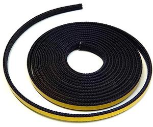 Guarnizione per camino, 3 m, diametro 8 x 2 mm, nastro di tenuta autoadesivo, adatto per diversi modelli di stufe Haas+Figlio