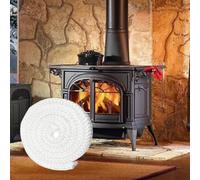 Guarnizione per camino in fibra di vetro, adatta per stufe a legna, camini e caldaie, lunghezza 2 5 m (2,5 m x 8 mm)