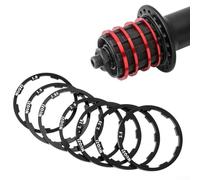 Guarnizione per cassetta bici, ruota libera e distanziali per ruota libera, compatibile con mozzi bici standard (rosso 1,5 mm)