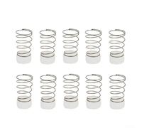 Guarnizione per compressore d'aria, 10 set, 28 x 13,5 mm, in gomma e metallo, con molla, compatibile con parti del compressore d'aria, colore bianco + B